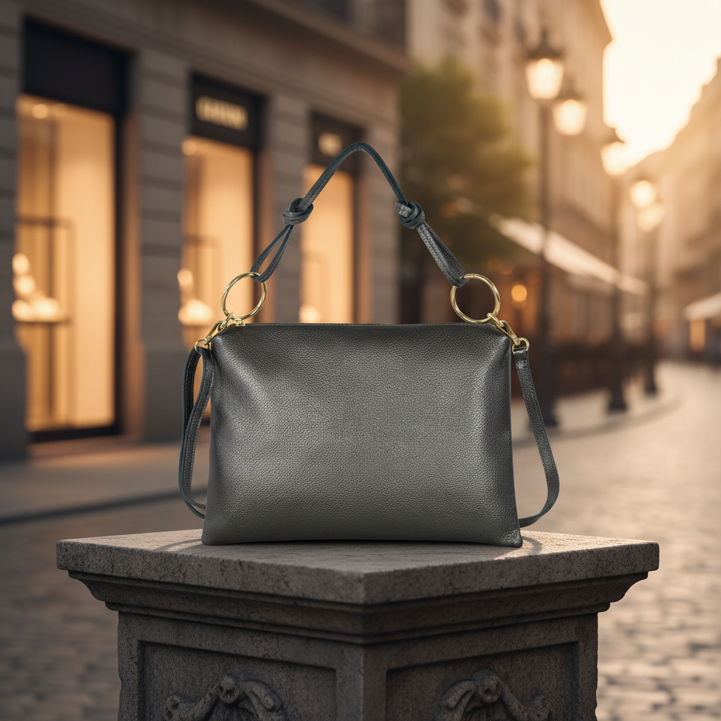 Italian Genuine Calf Leather Shoulder Bag 171551