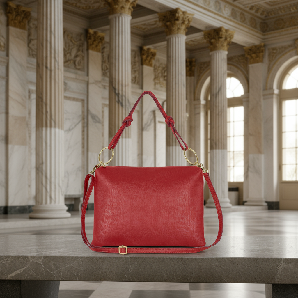 Italian Genuine Calf Leather Shoulder Bag 171551