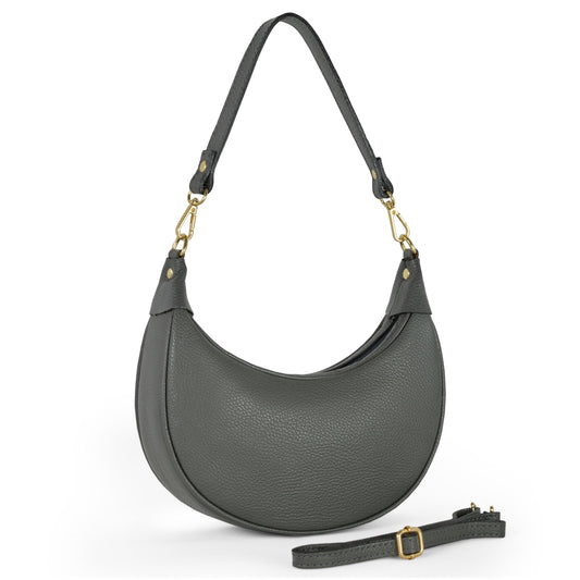 Italian Genuine Calf Leather Shoulder Bag 222024