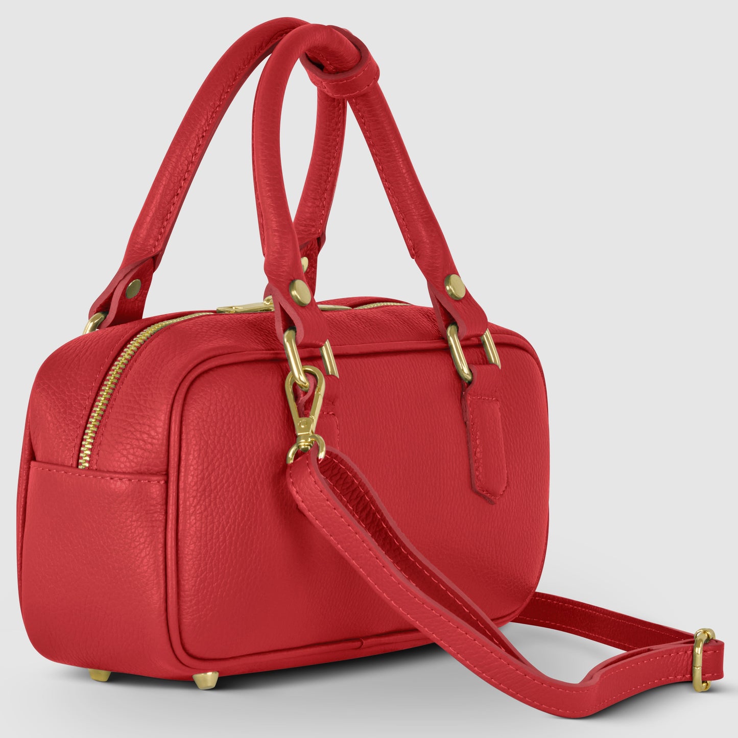 Italian Genuine Calf Leather Top-Handle Bag 252335
