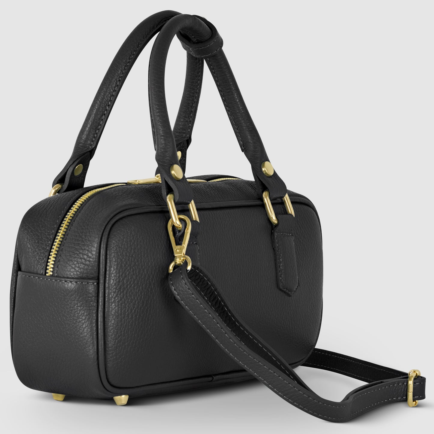 Italian Genuine Calf Leather Top-Handle Bag 252335