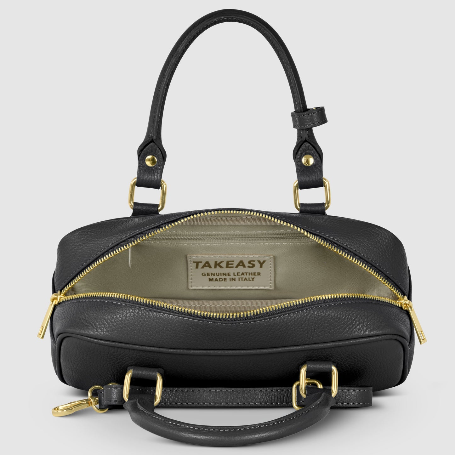 Italian Genuine Calf Leather Top-Handle Bag 252335