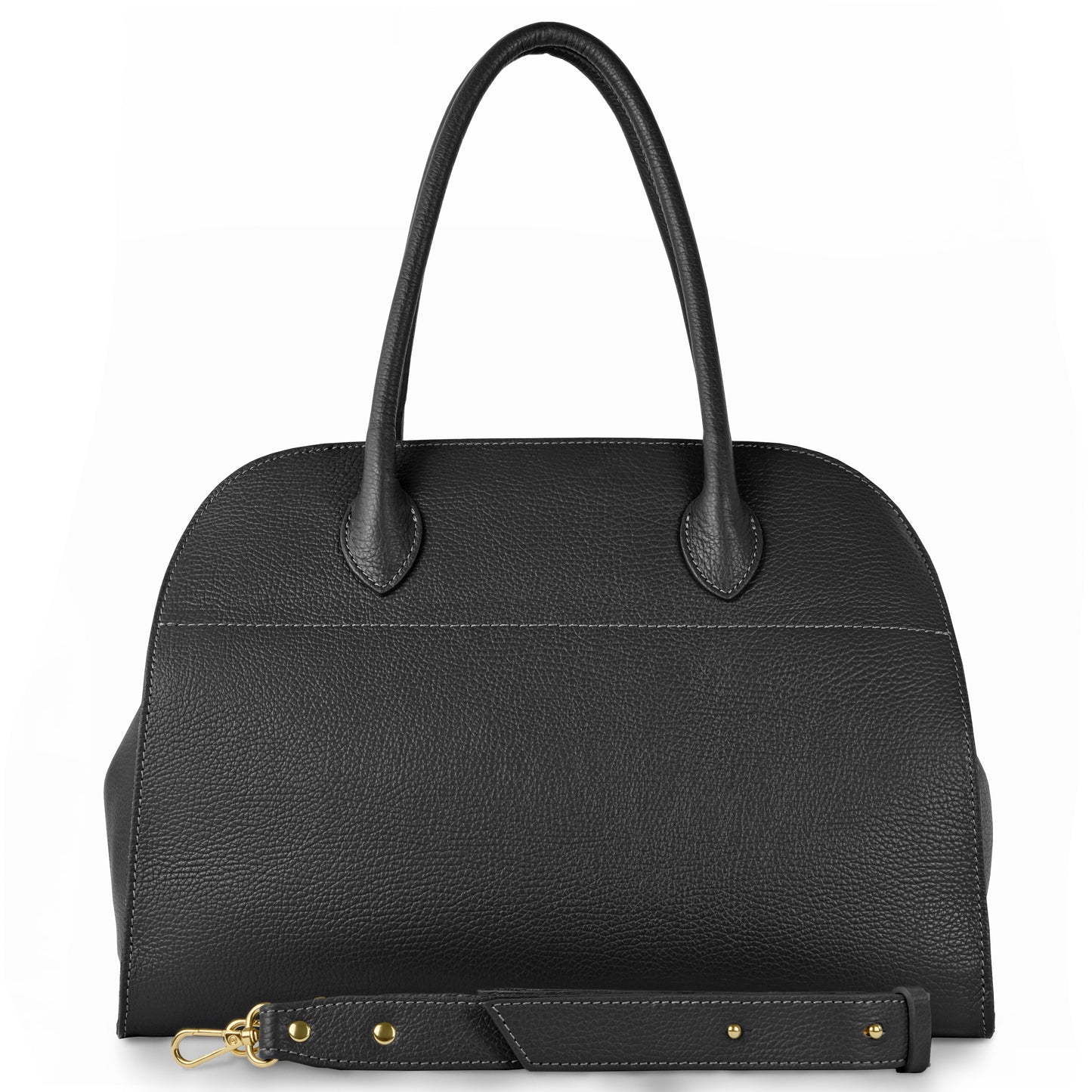 Italian Genuine Calf Leather Top-Handle Bag 413912