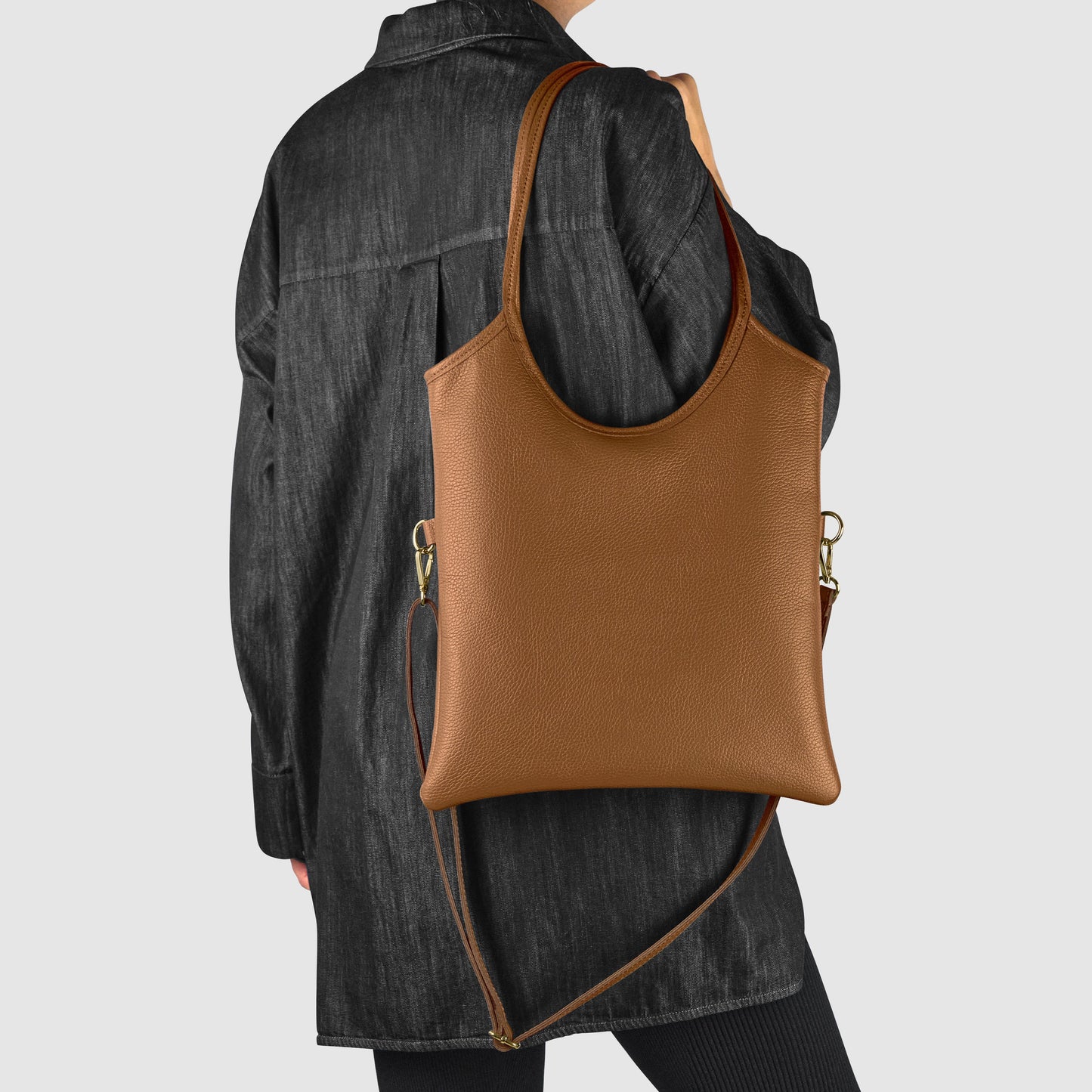 Italian Genuine Calf Leather Tote Bag 191722