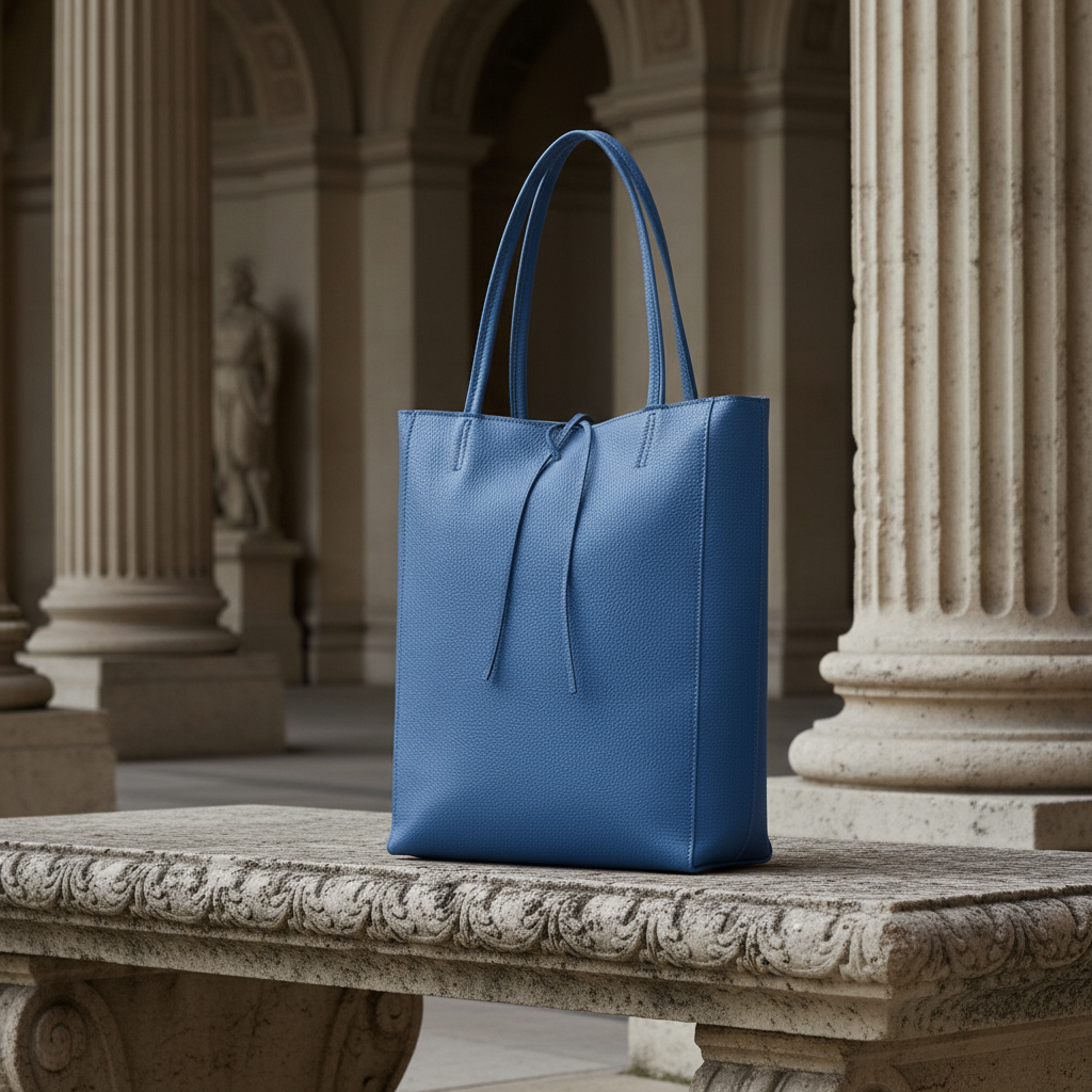Italian Genuine Calf Leather Tote Bag 201718