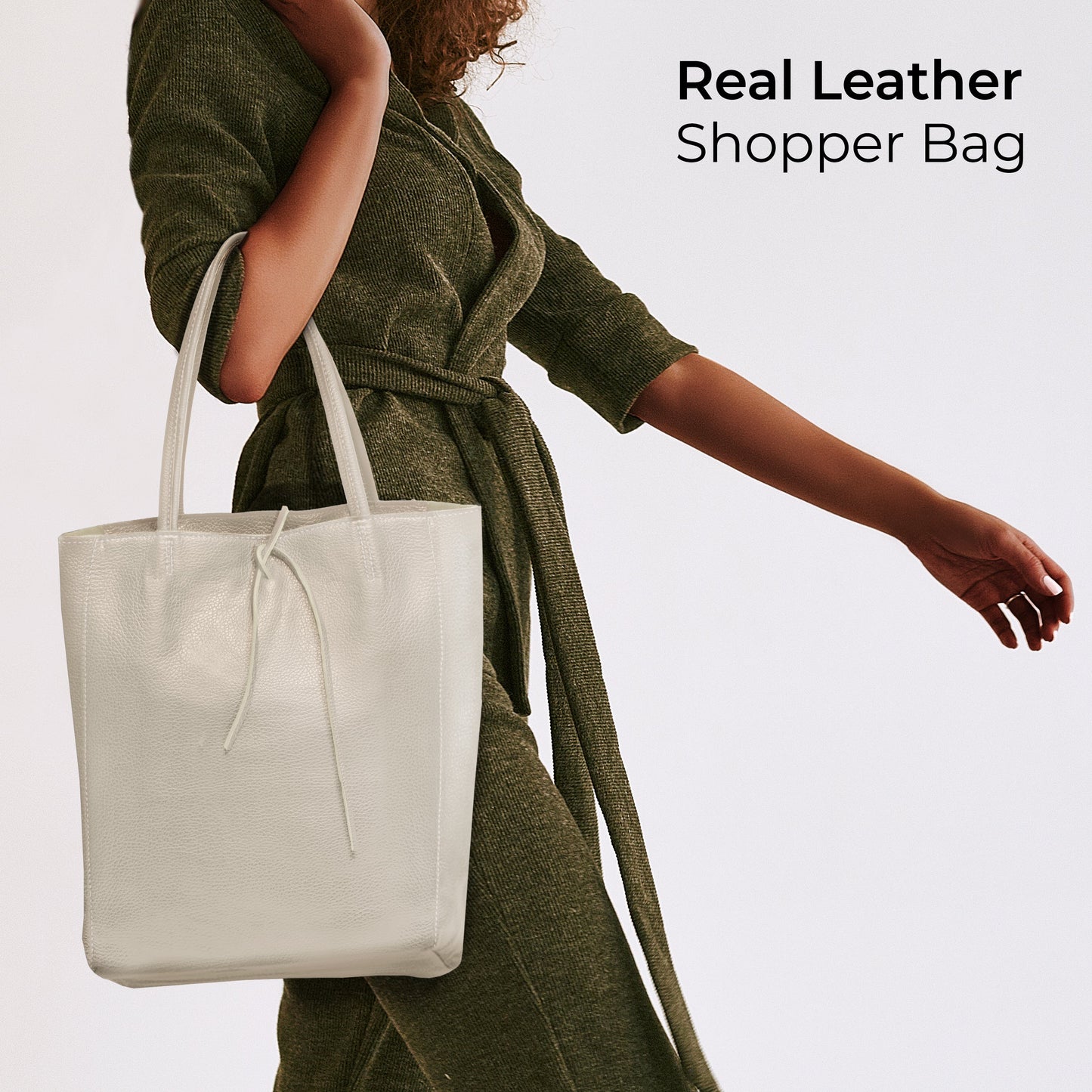Italian Genuine Calf Leather Tote Bag 201718