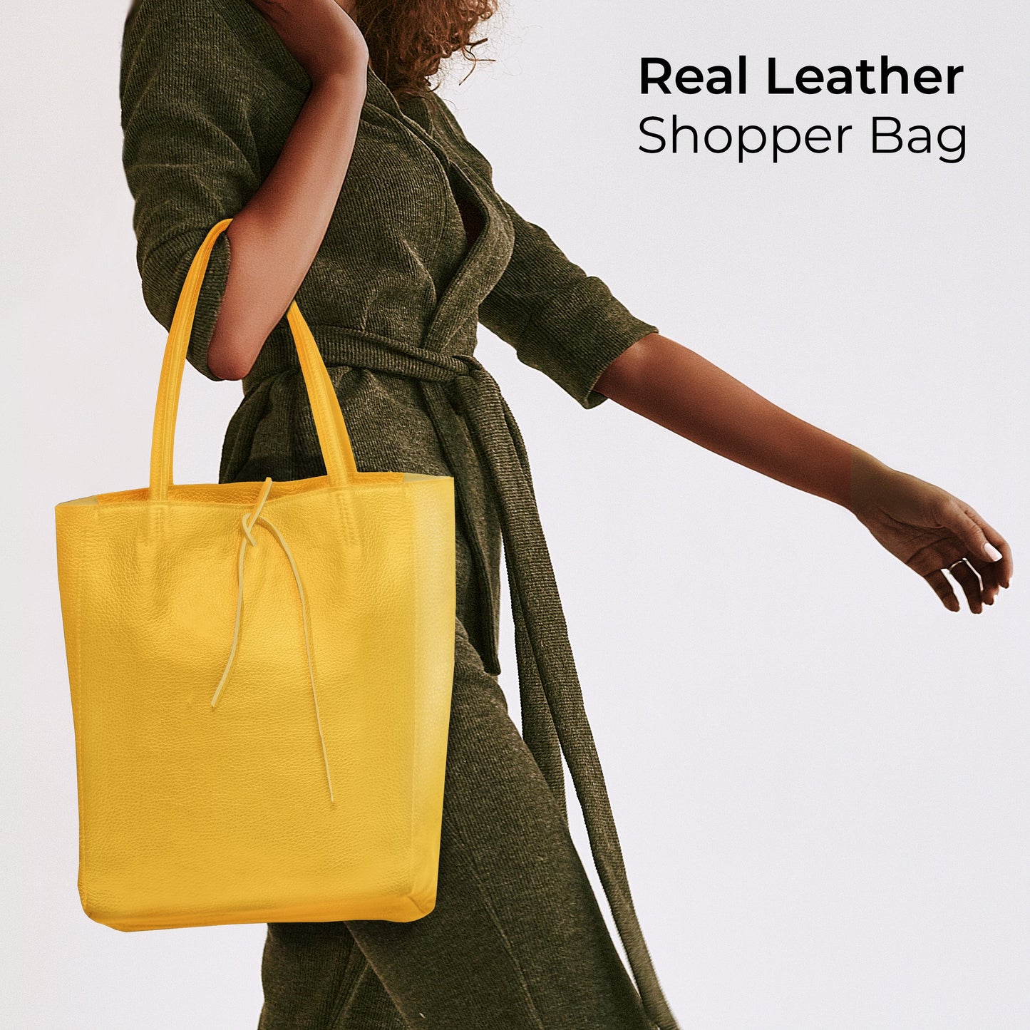 Italian Genuine Calf Leather Tote Bag 201718