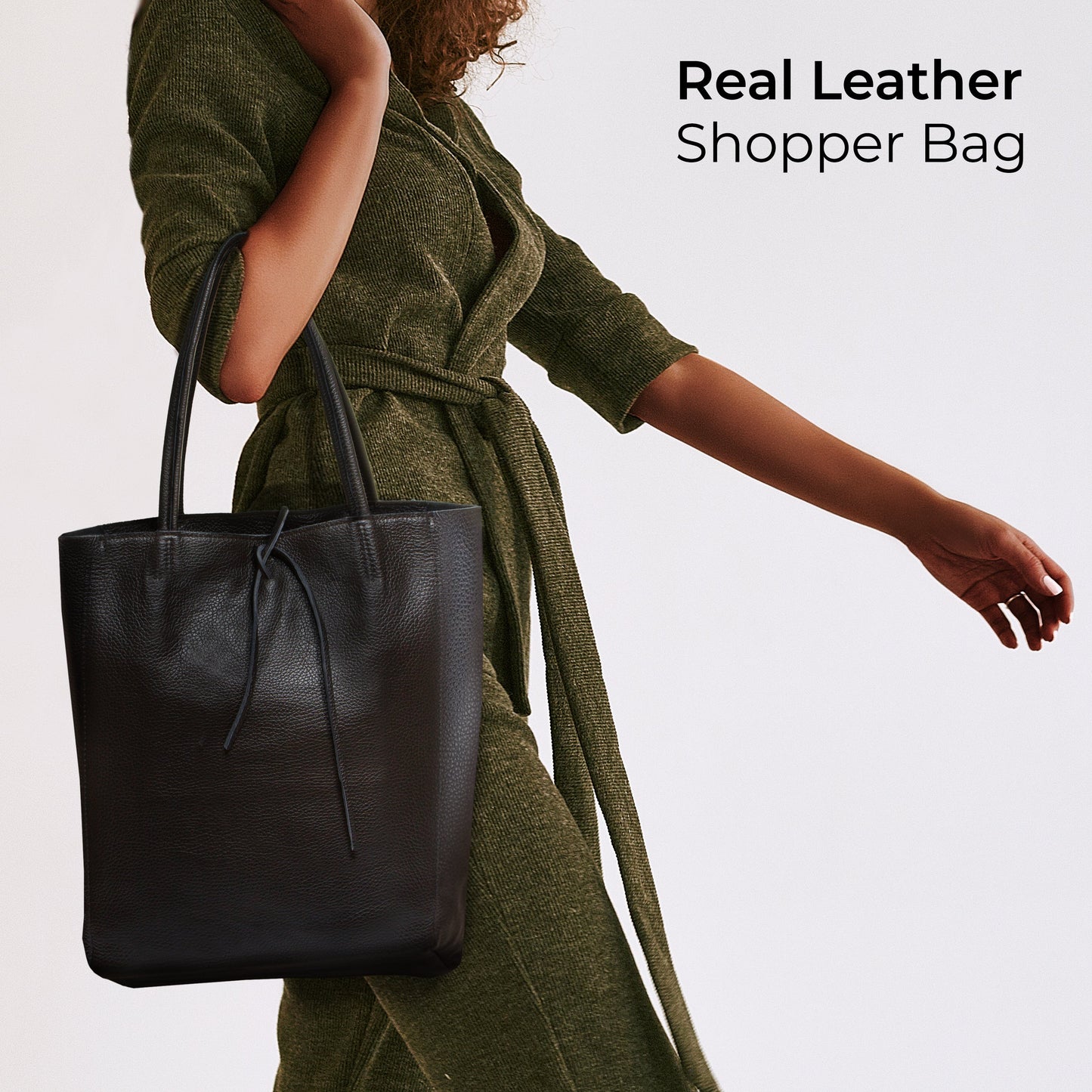 Italian Genuine Calf Leather Tote Bag 201718