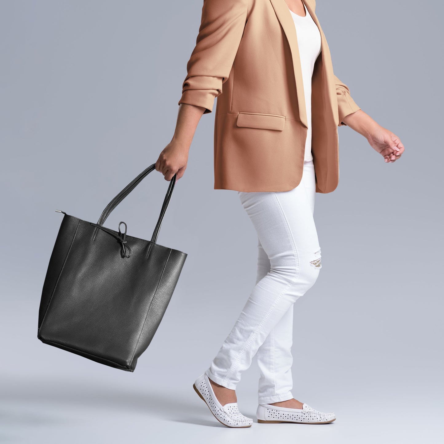 Italian Genuine Calf Leather Tote Bag 201718