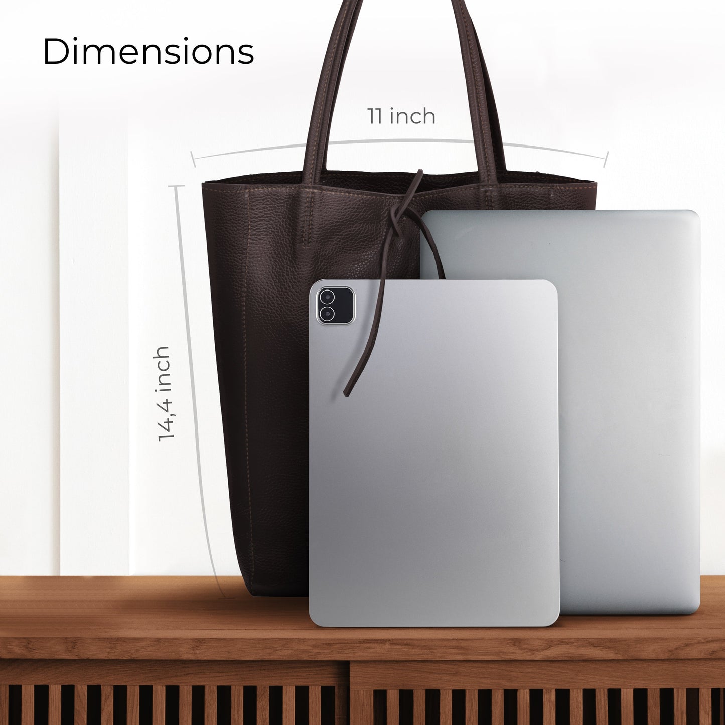 Italian Genuine Calf Leather Tote Bag 201718