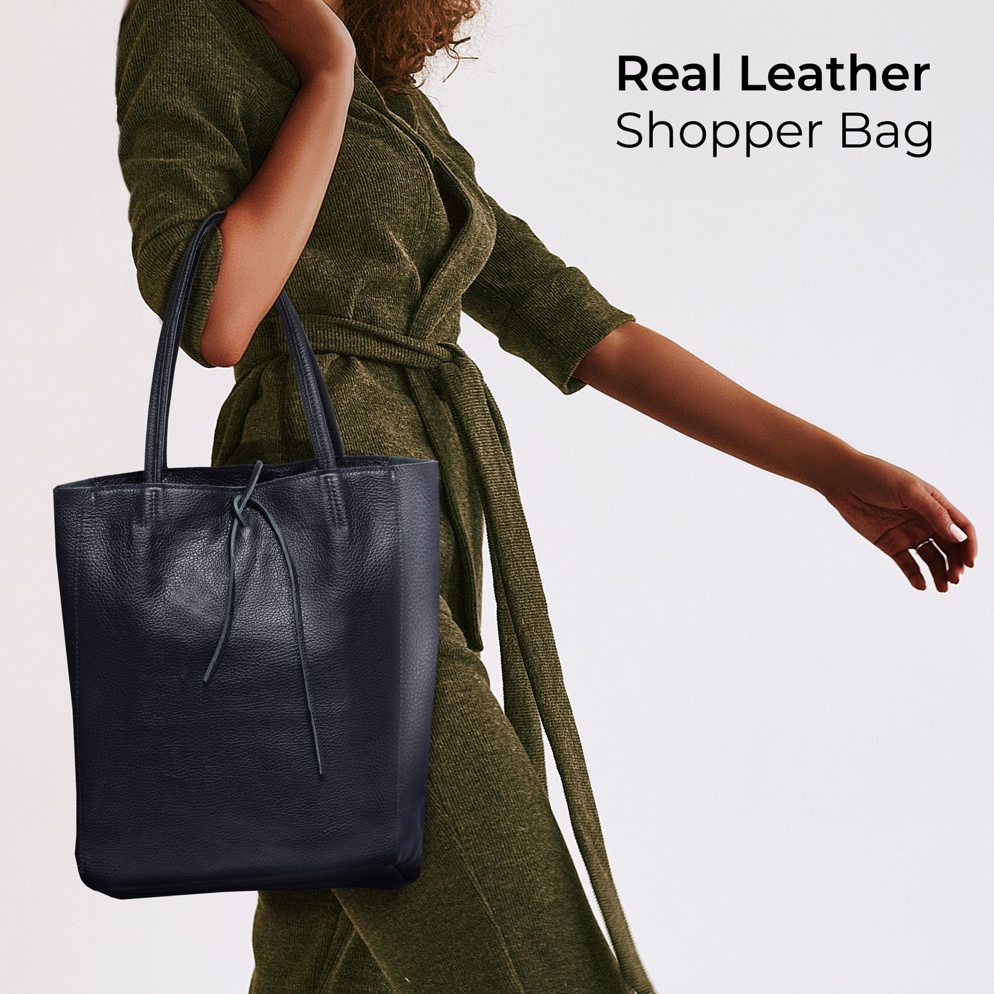 Italian Genuine Calf Leather Tote Bag 201718