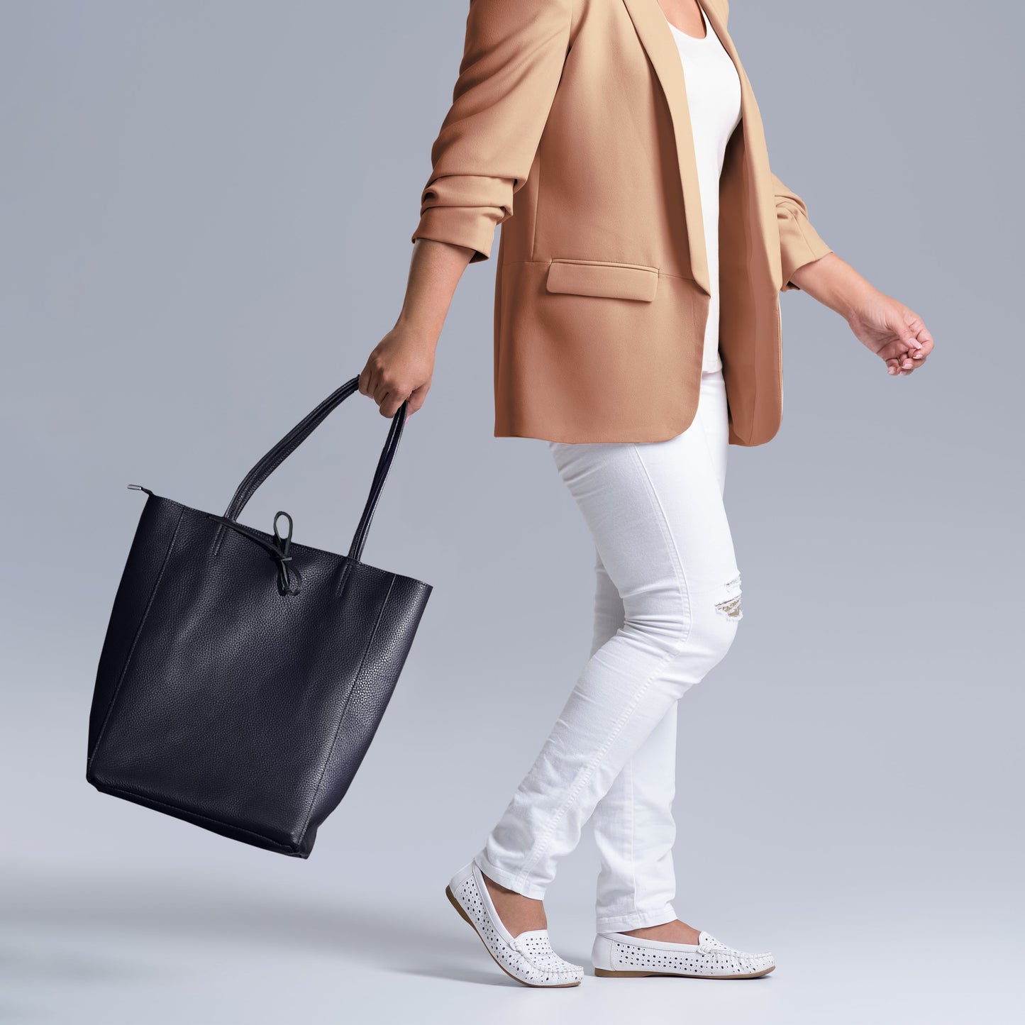 Italian Genuine Calf Leather Tote Bag 201718