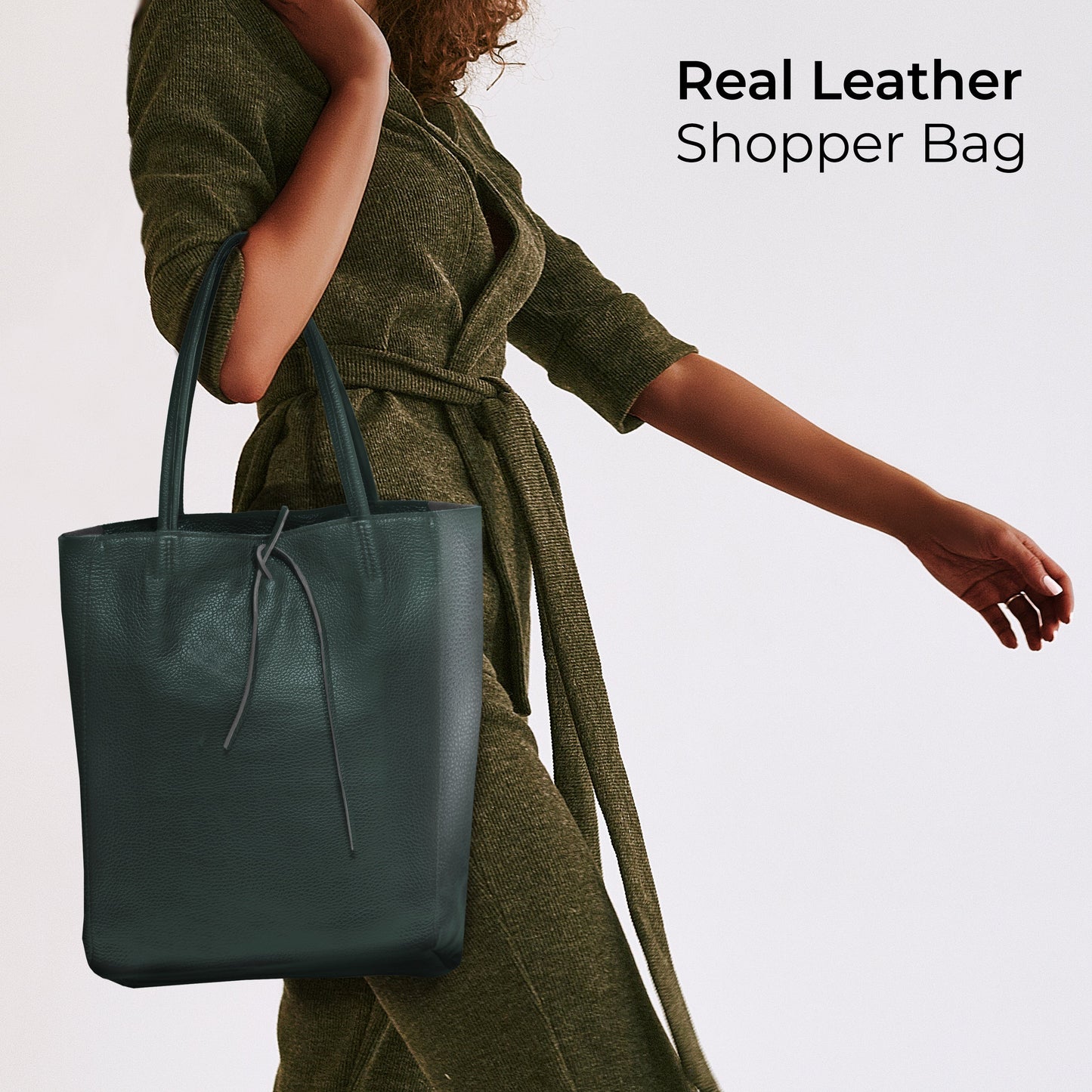 Italian Genuine Calf Leather Tote Bag 201718