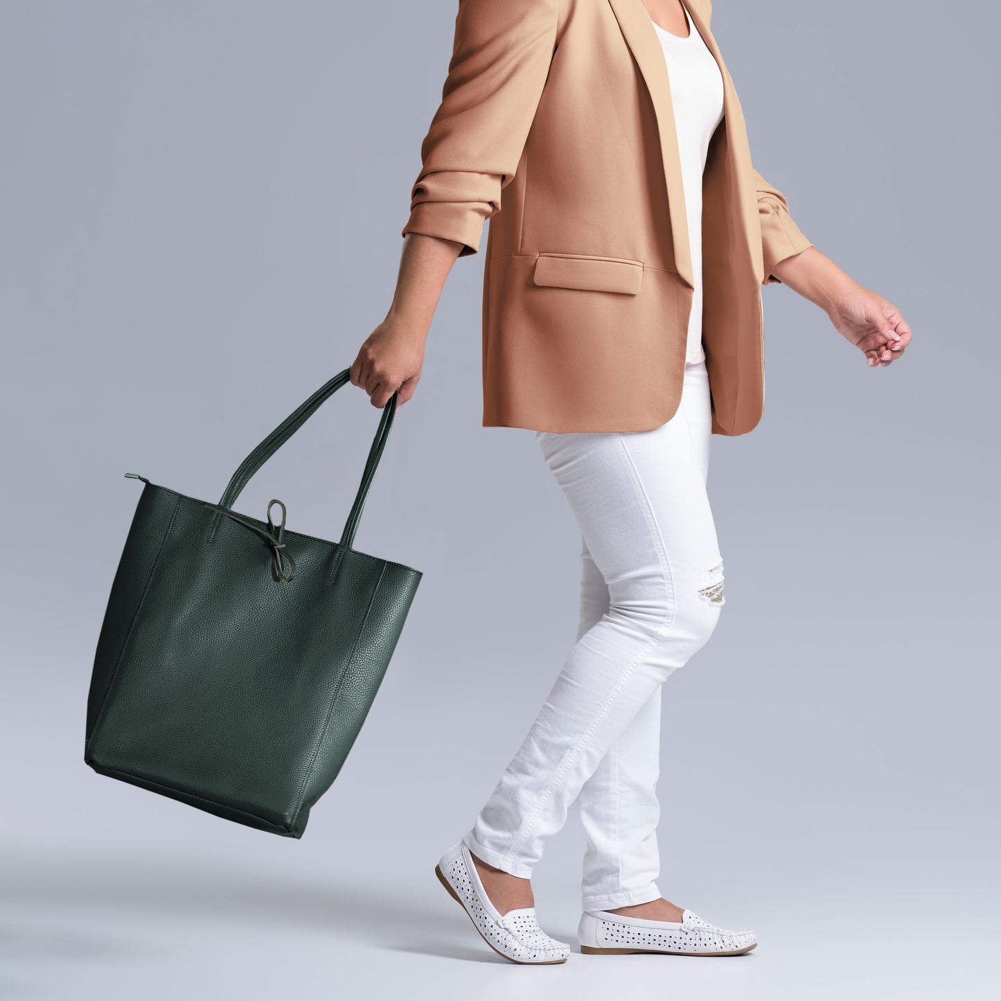 Italian Genuine Calf Leather Tote Bag 201718