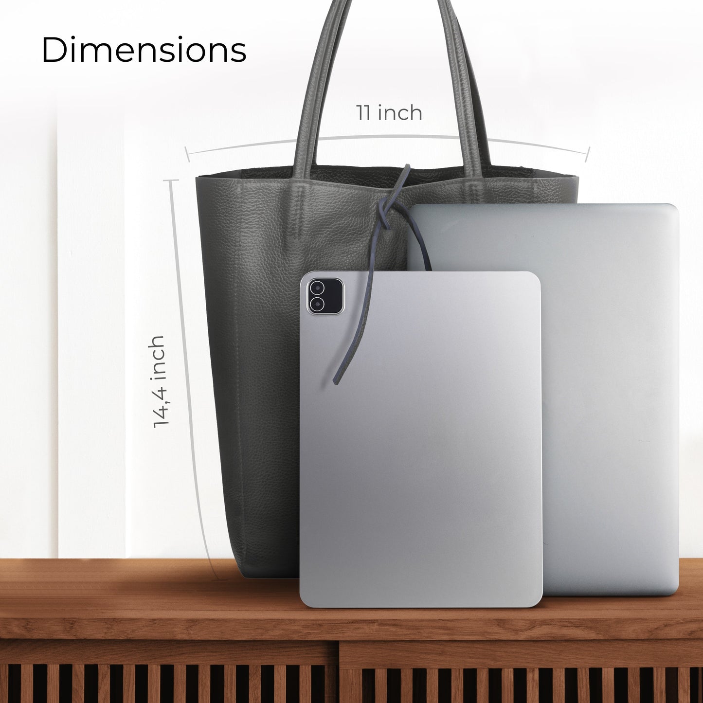 Italian Genuine Calf Leather Tote Bag 201718