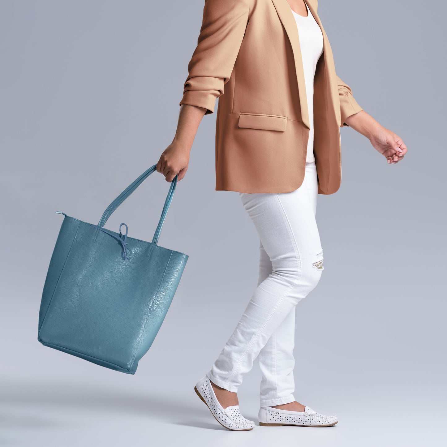 Italian Genuine Calf Leather Tote Bag 201718