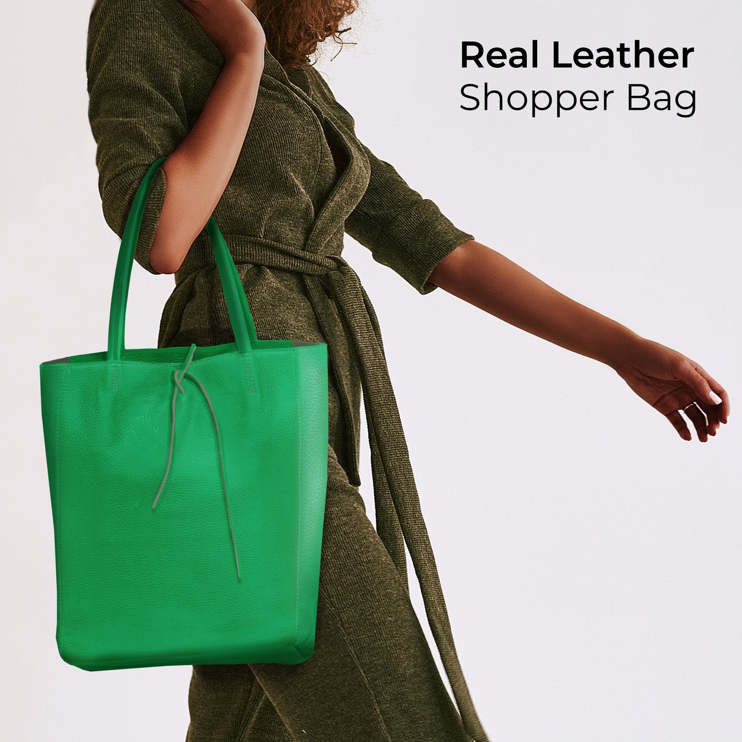 Italian Genuine Calf Leather Tote Bag 201718