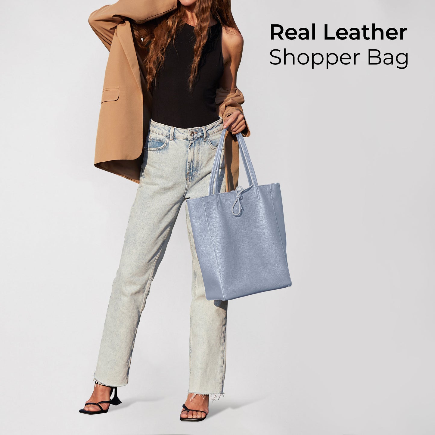 Italian Genuine Calf Leather Tote Bag 201718