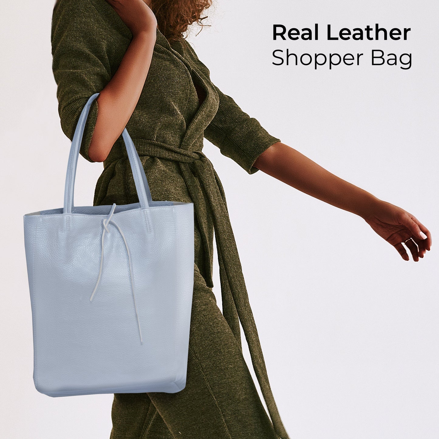 Italian Genuine Calf Leather Tote Bag 201718