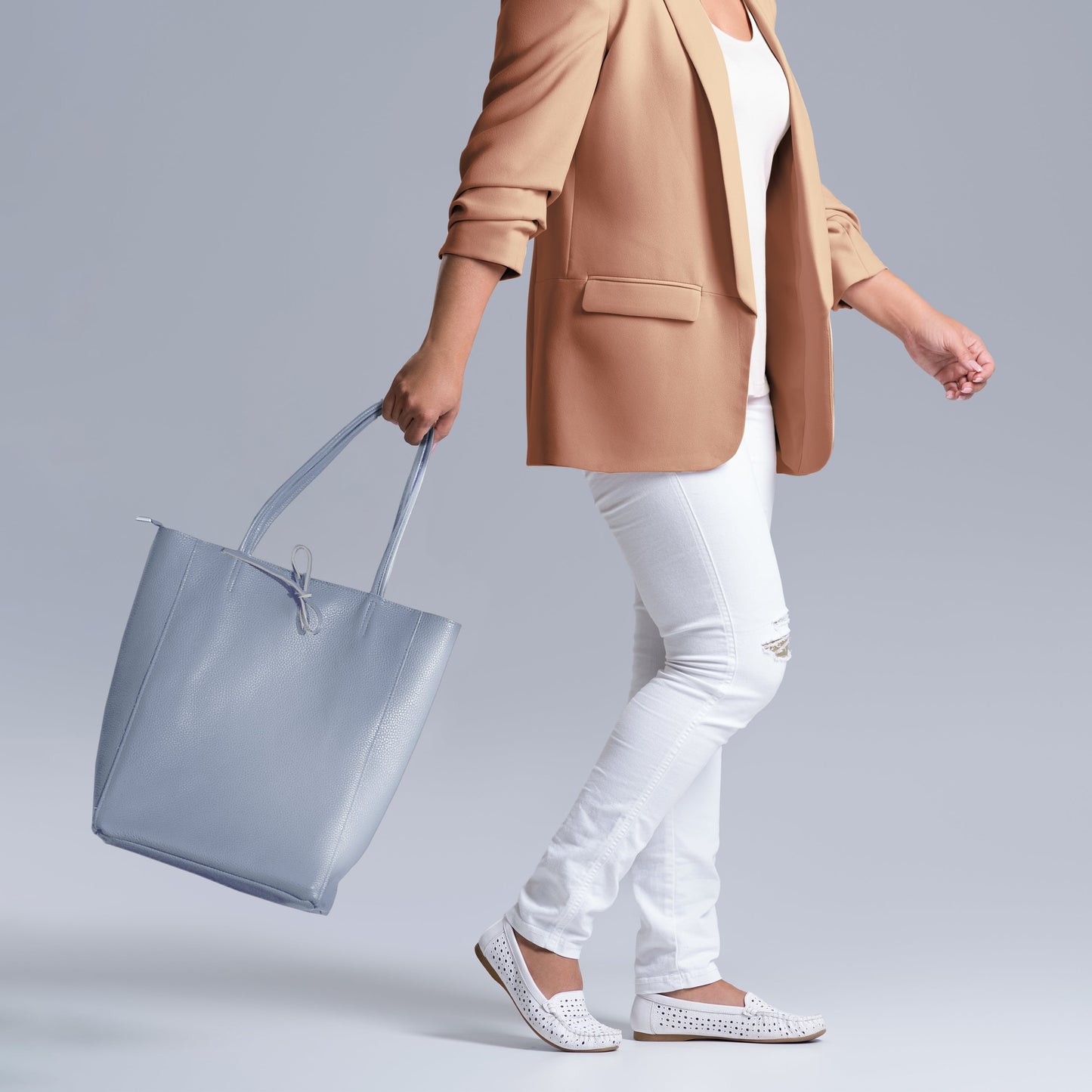 Italian Genuine Calf Leather Tote Bag 201718