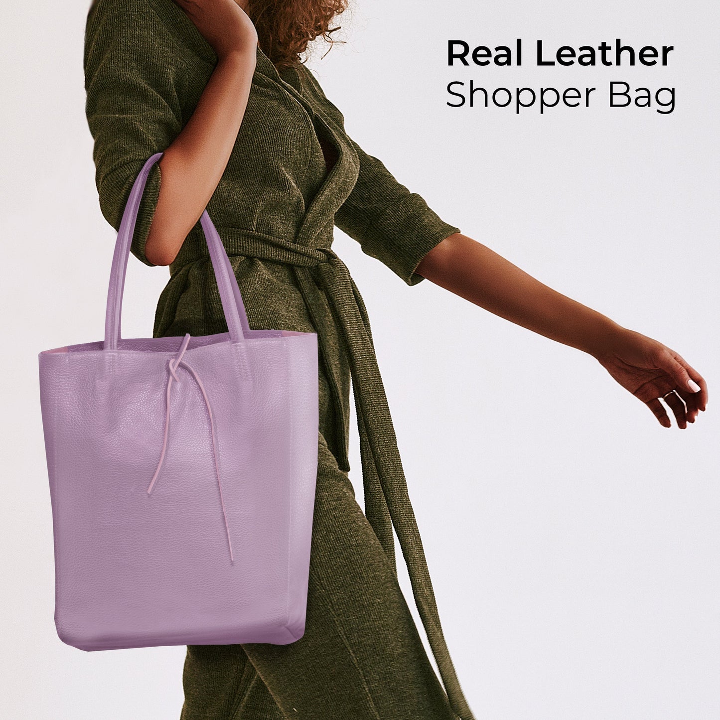 Italian Genuine Calf Leather Tote Bag 201718