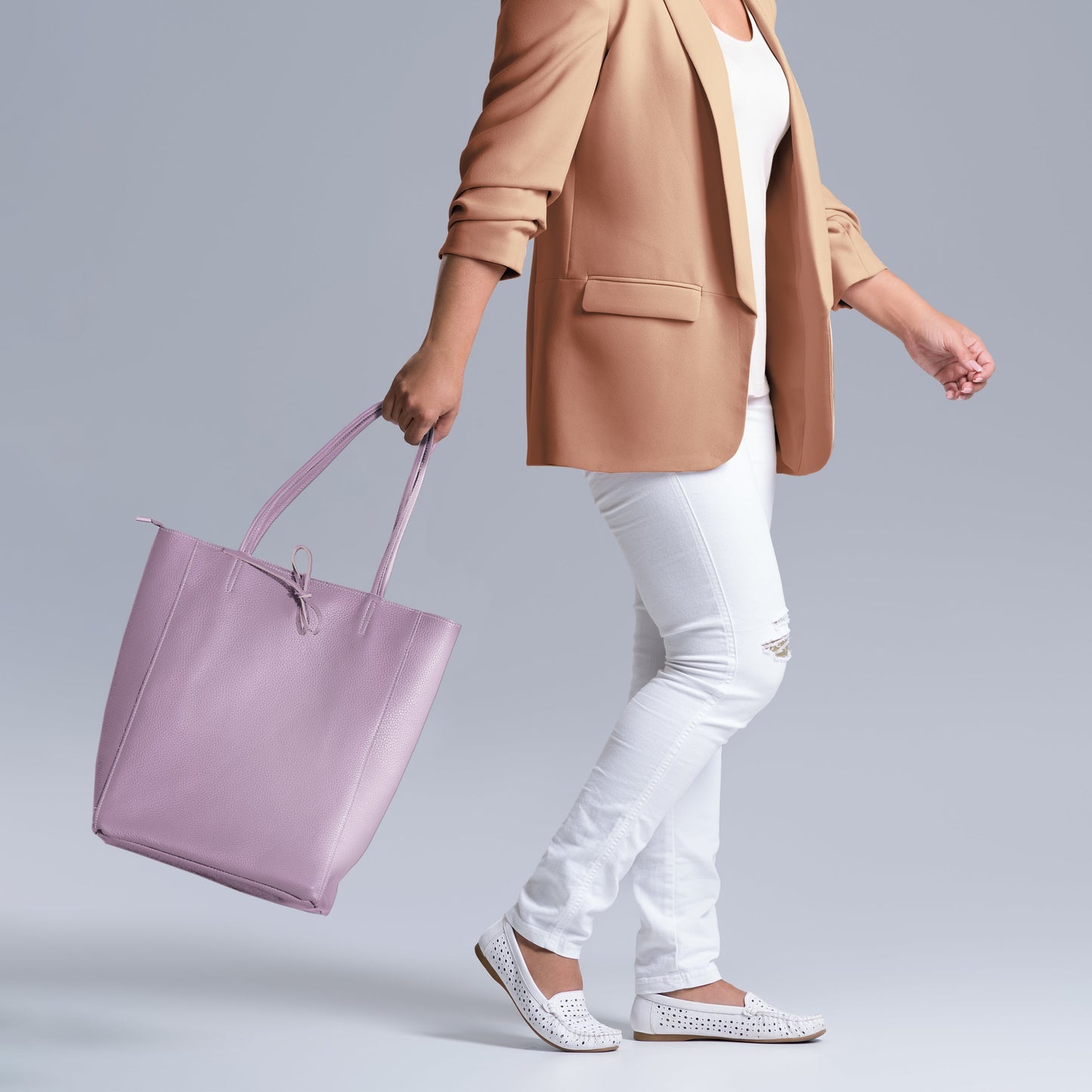 Italian Genuine Calf Leather Tote Bag 201718