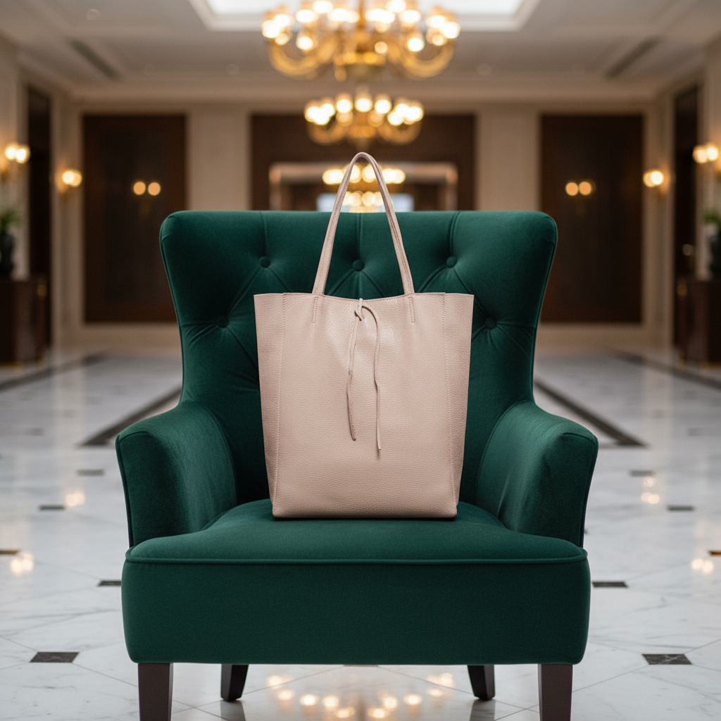 Italian Genuine Calf Leather Tote Bag 201718