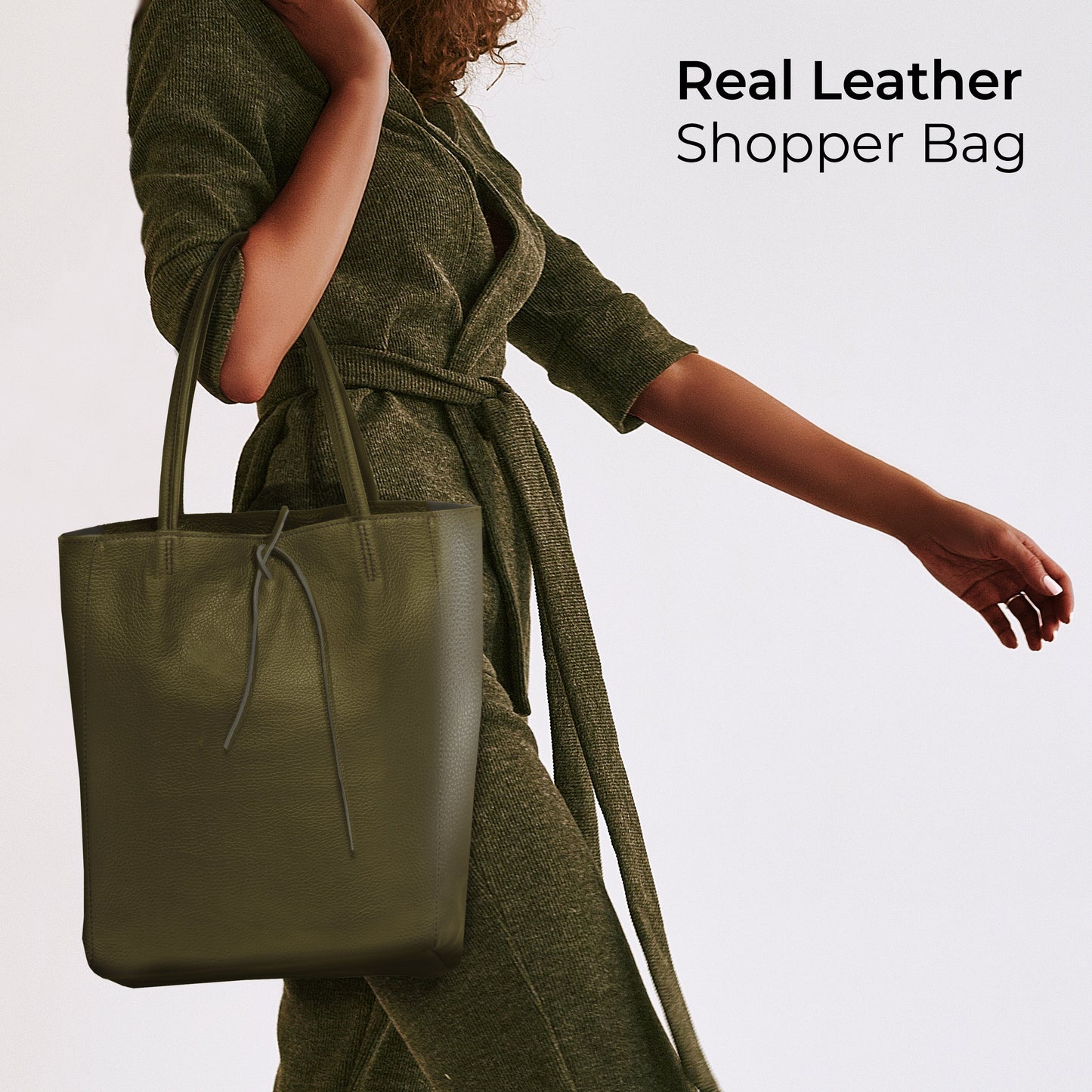 Italian Genuine Calf Leather Tote Bag 201718