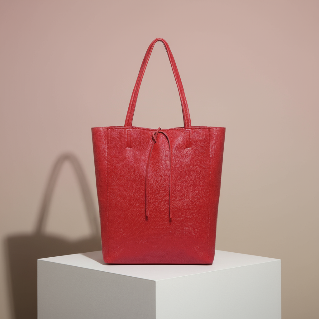 Italian Genuine Calf Leather Tote Bag 201718