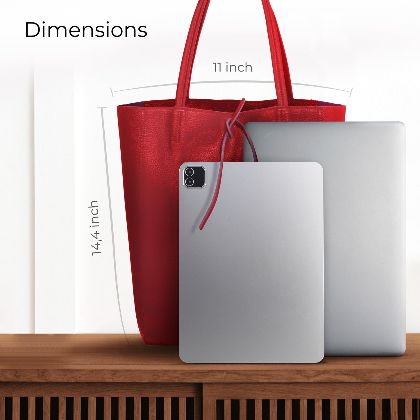 Italian Genuine Calf Leather Tote Bag 201718