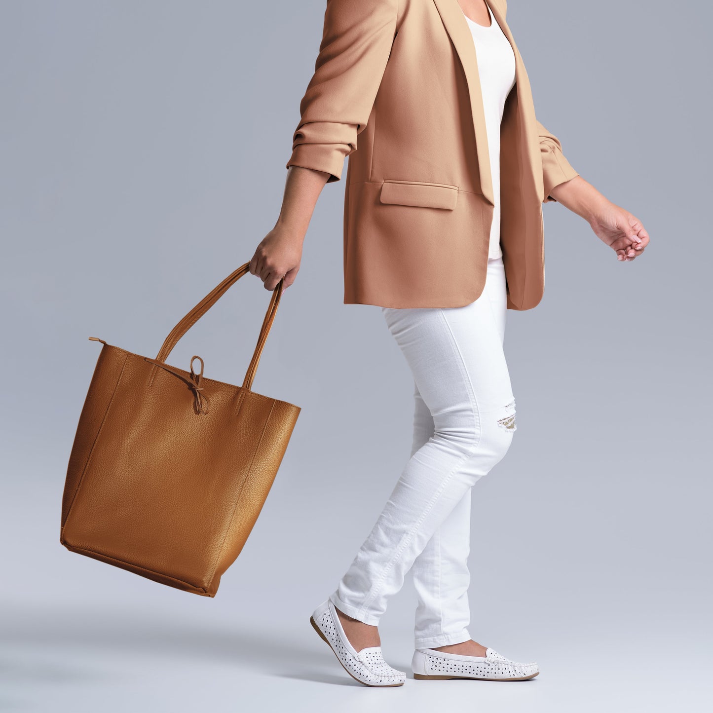 Italian Genuine Calf Leather Tote Bag 201718