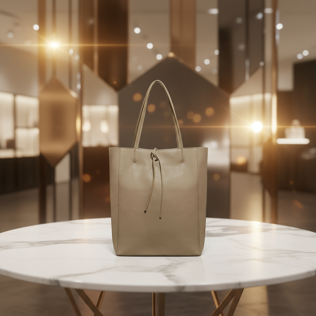 Italian Genuine Calf Leather Tote Bag 201718
