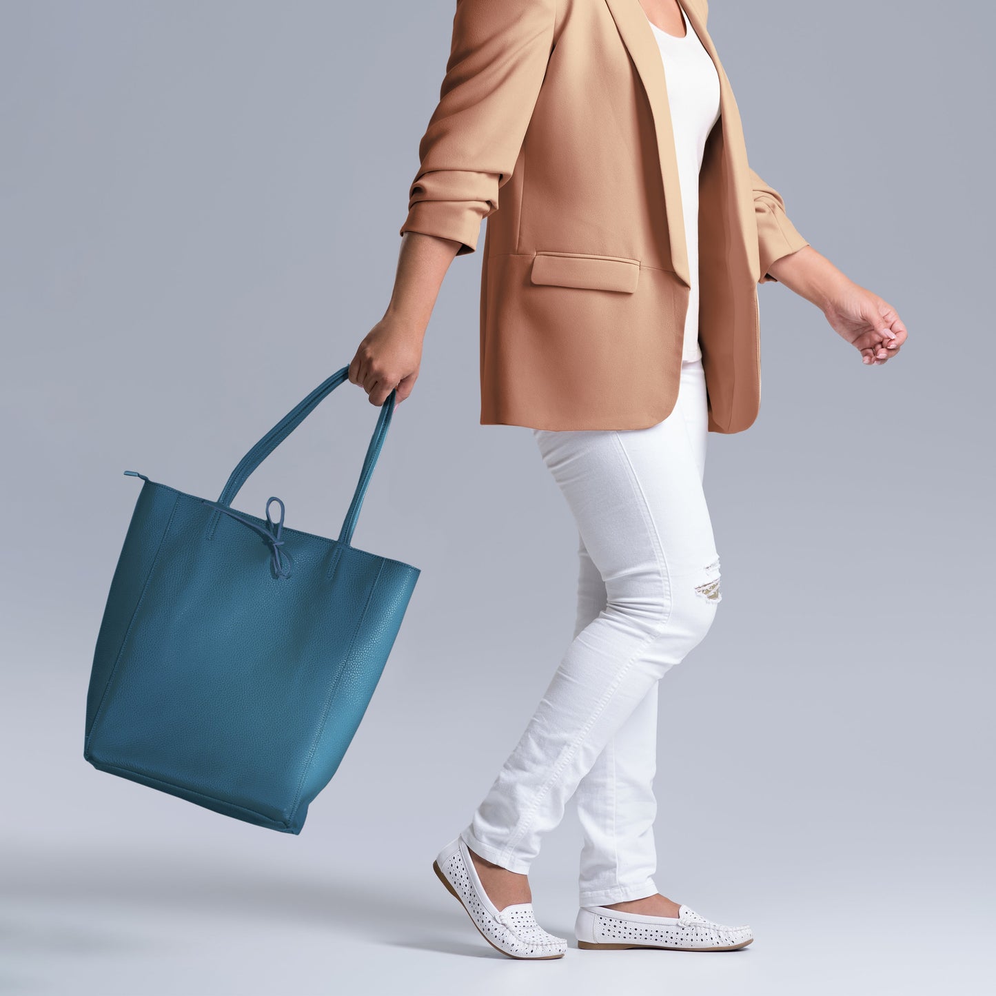 Italian Genuine Calf Leather Tote Bag 201718