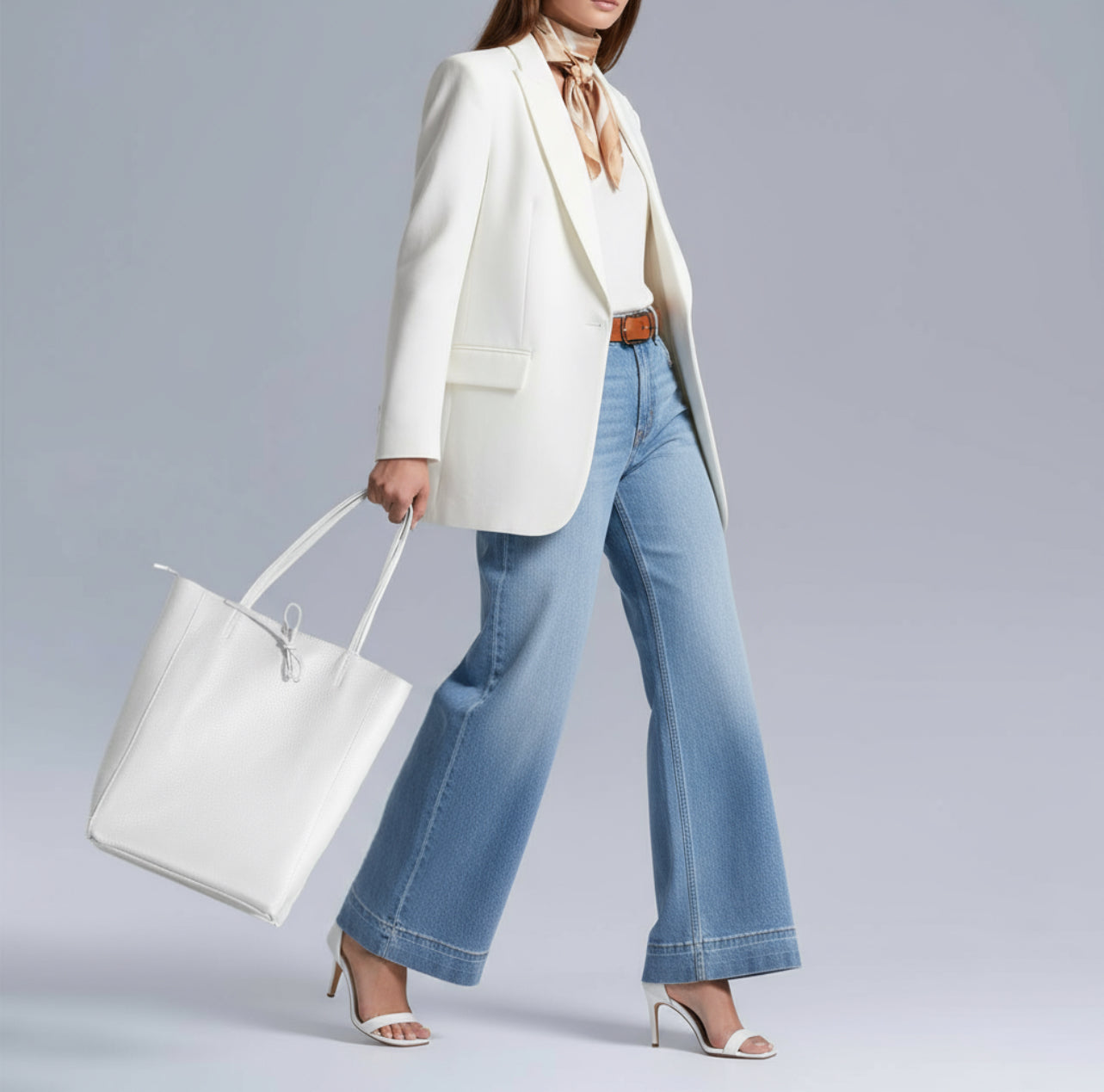 Italian Genuine Calf Leather Tote Bag 201718