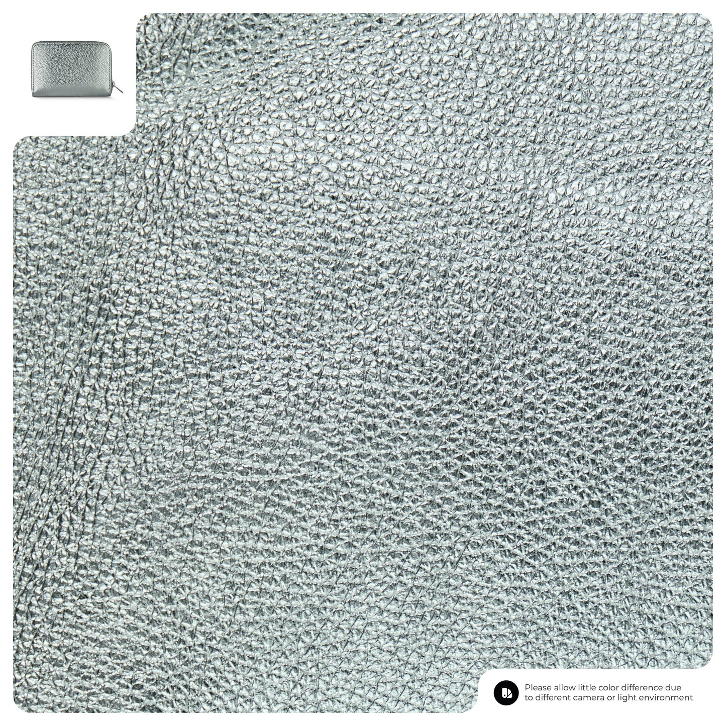 Italian Genuine Metallic Calf Leather Wallet 650988