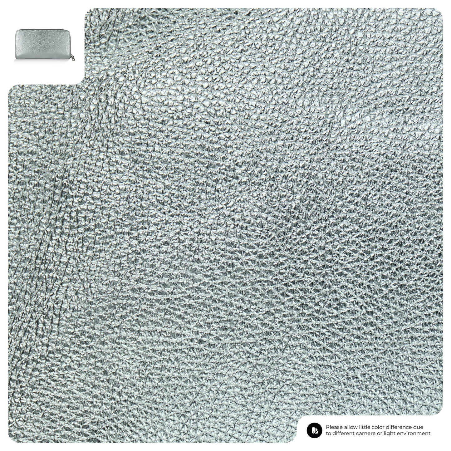 Italian Genuine Metallic Calf Leather Wallet 651088