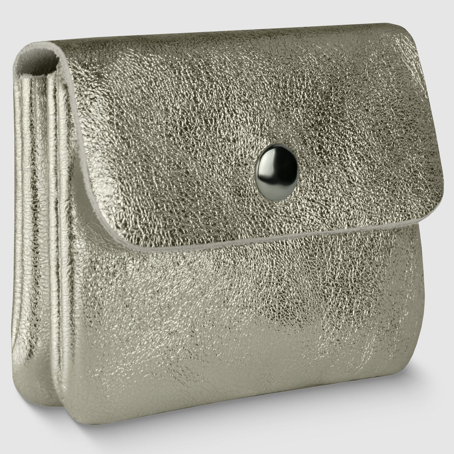 Italian Genuine Metallic Suede Wallet 000350