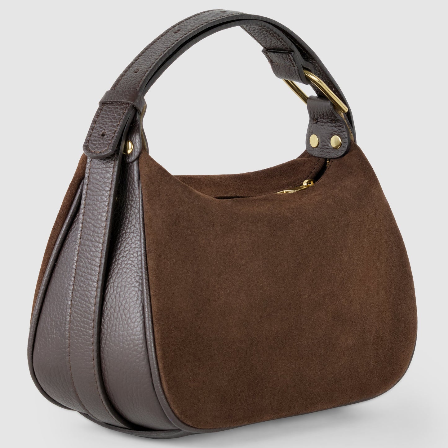Italian Genuine Suede Crossbody Bag 242265