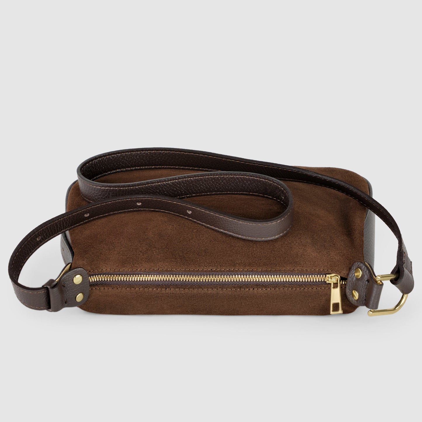Italian Genuine Suede Crossbody Bag 242265