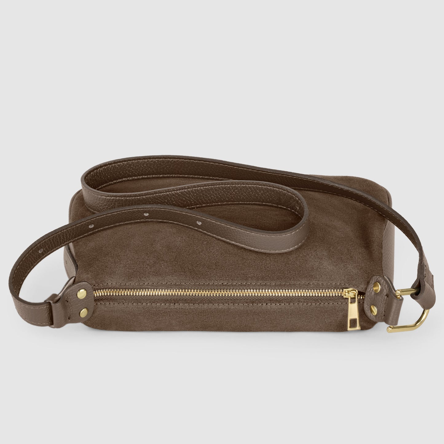 Italian Genuine Suede Crossbody Bag 242265
