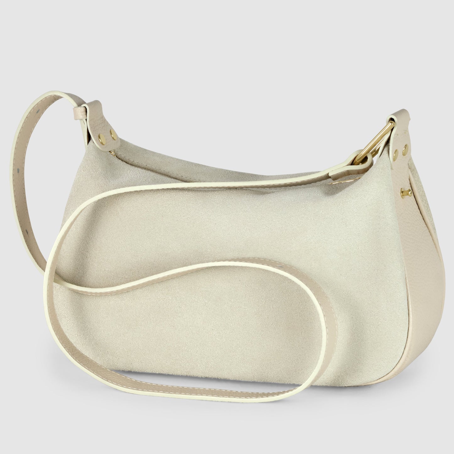 Italian Genuine Suede Crossbody Bag 242265