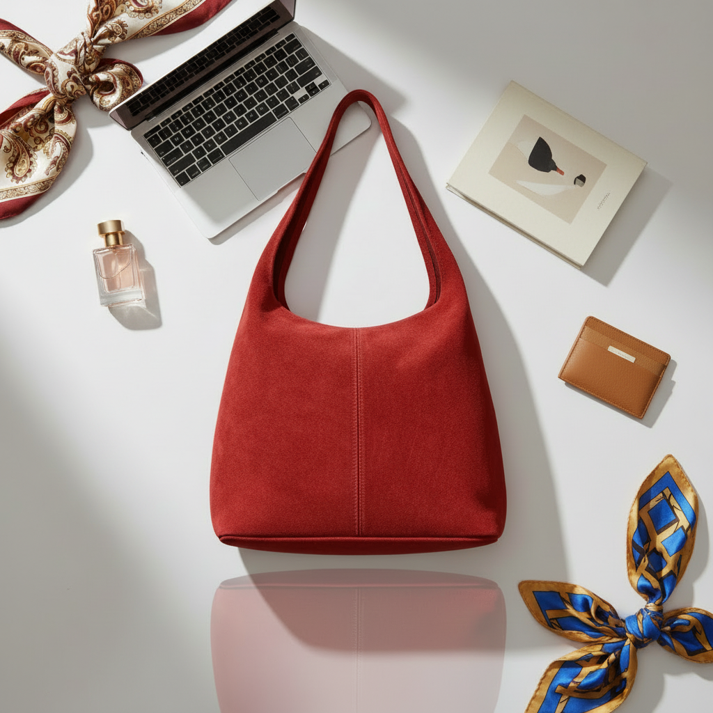 Italian Genuine Suede Hobo Bag 011943