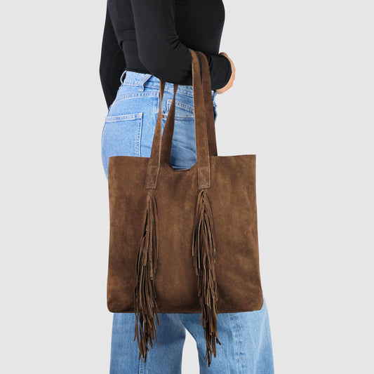 Italian Genuine Suede Tote Bag 272522