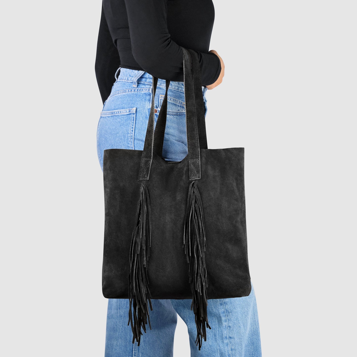 Italian Genuine Suede Tote Bag 272522