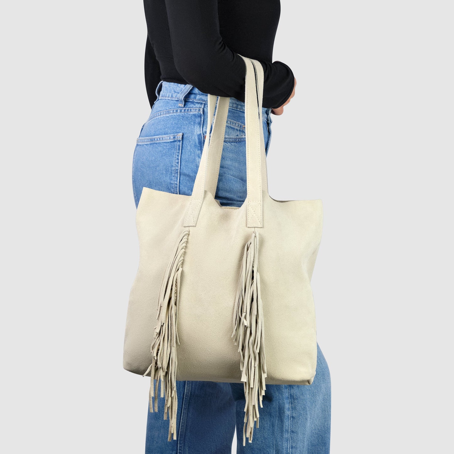 Italian Genuine Suede Tote Bag 272522