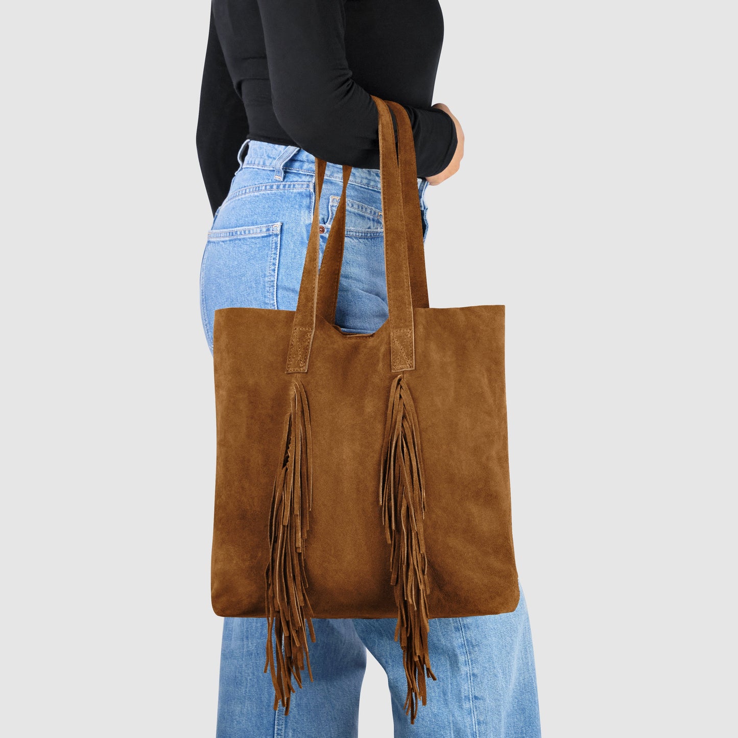 Italian Genuine Suede Tote Bag 272522