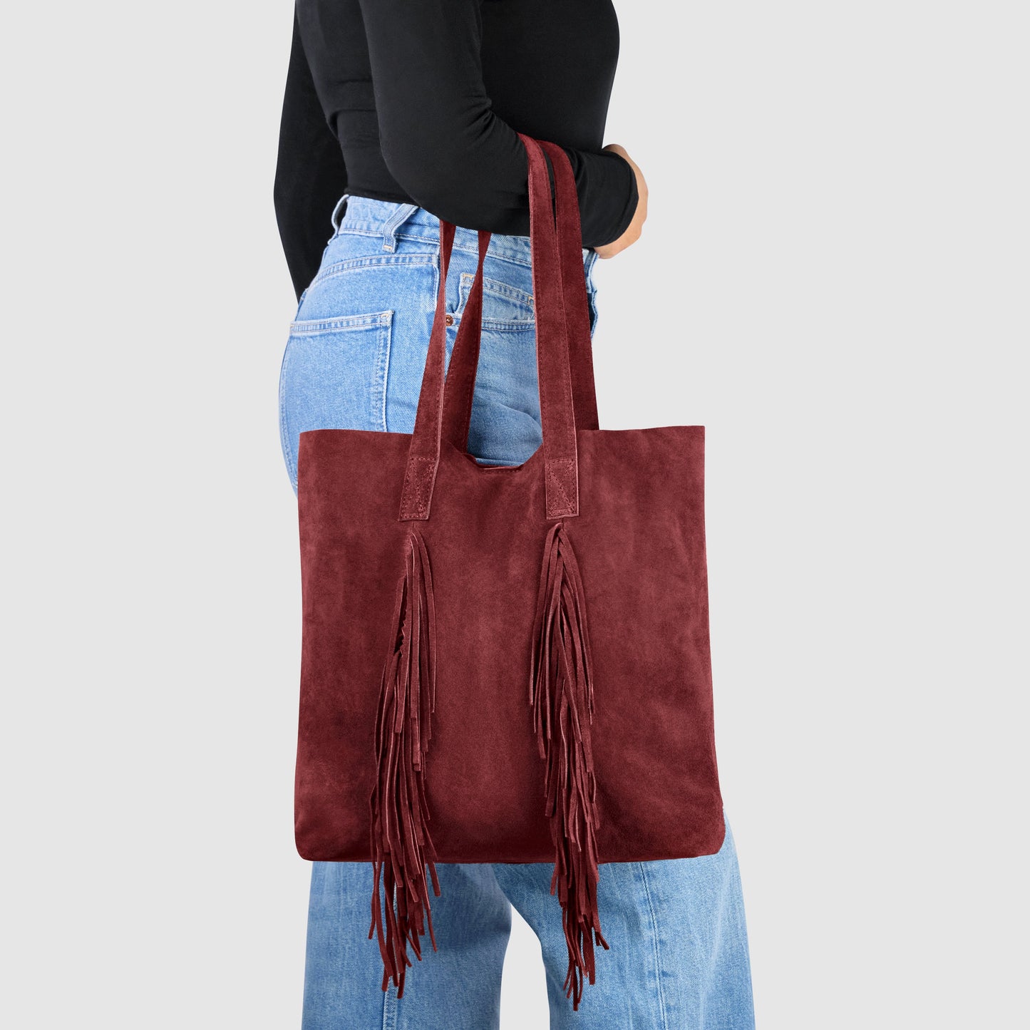 Italian Genuine Suede Tote Bag 272522