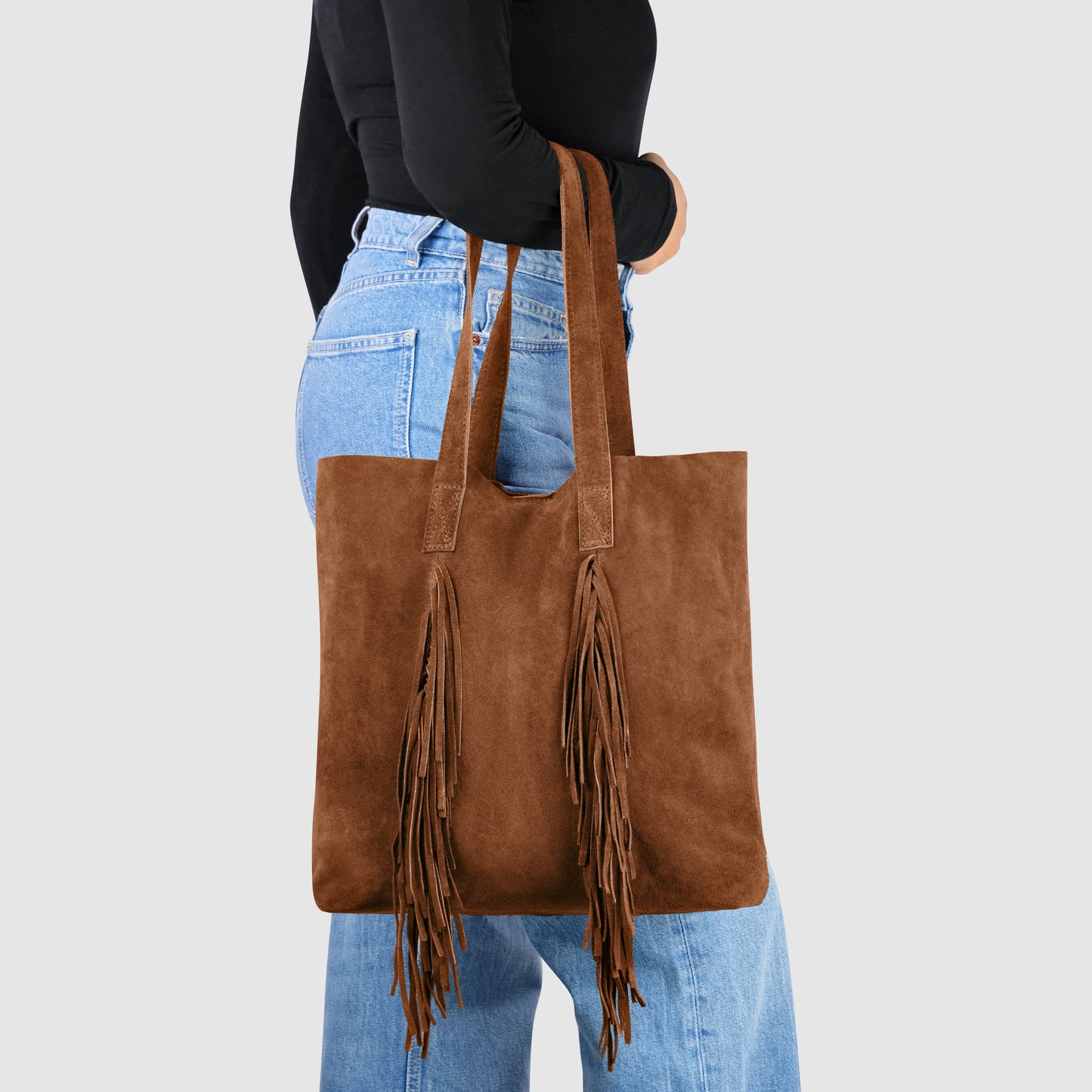 Italian Genuine Suede Tote Bag 272522