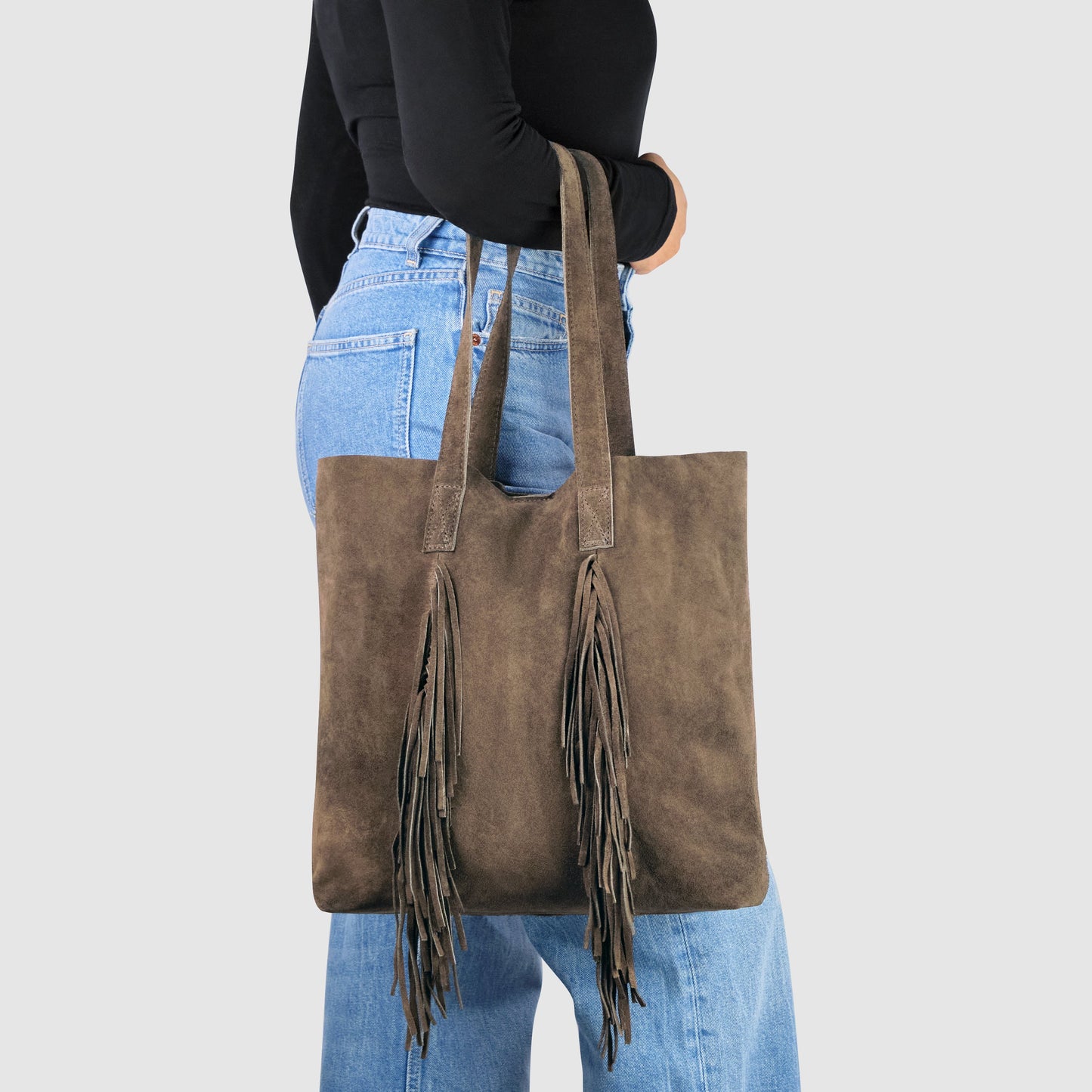 Italian Genuine Suede Tote Bag 272522