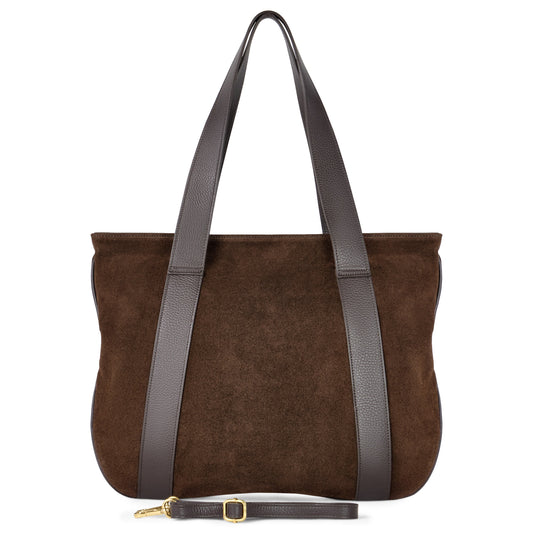 Italian Genuine Suede Tote Bag 282613